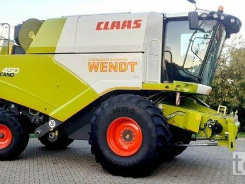 Mähdrescher des Typs CLAAS Tucano 450 mit Schneidwerk, Gebrauchtmaschine in Östringen