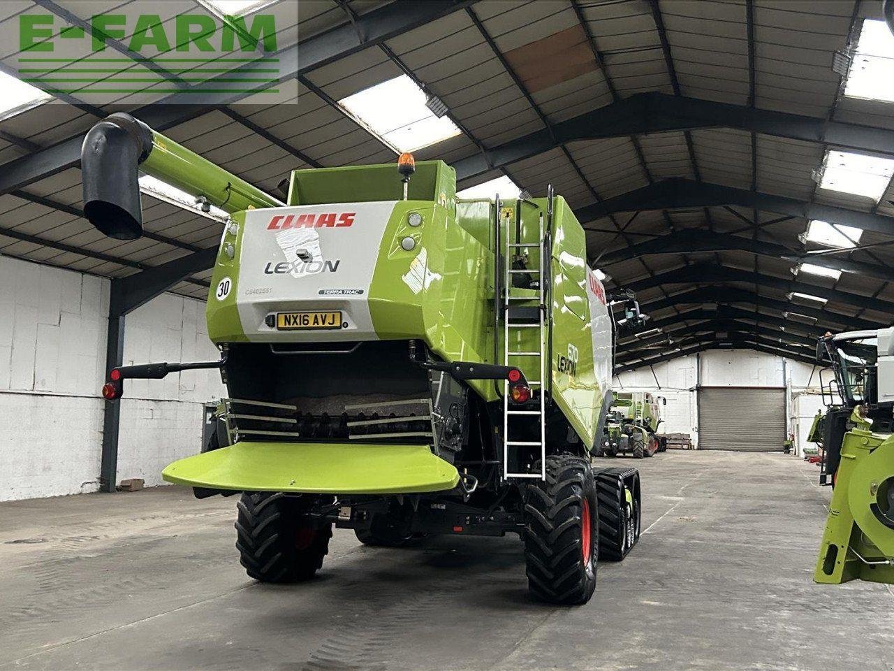 Mähdrescher des Typs CLAAS USED 2016 LEXION 670TT C/W V770 VARIO CUTTERBAR (52804100), Gebrauchtmaschine in SLEAFORD (Bild 5)