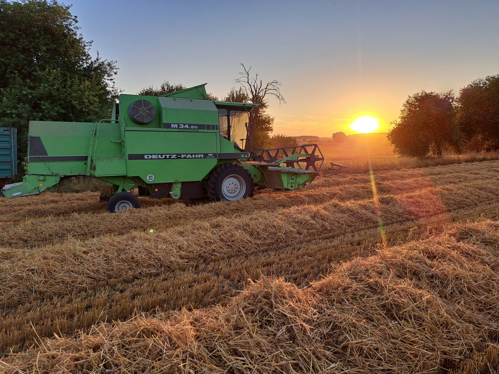 Mähdrescher des Typs Deutz-Fahr M 34.80, Gebrauchtmaschine in Heilsbronn (Bild 1)