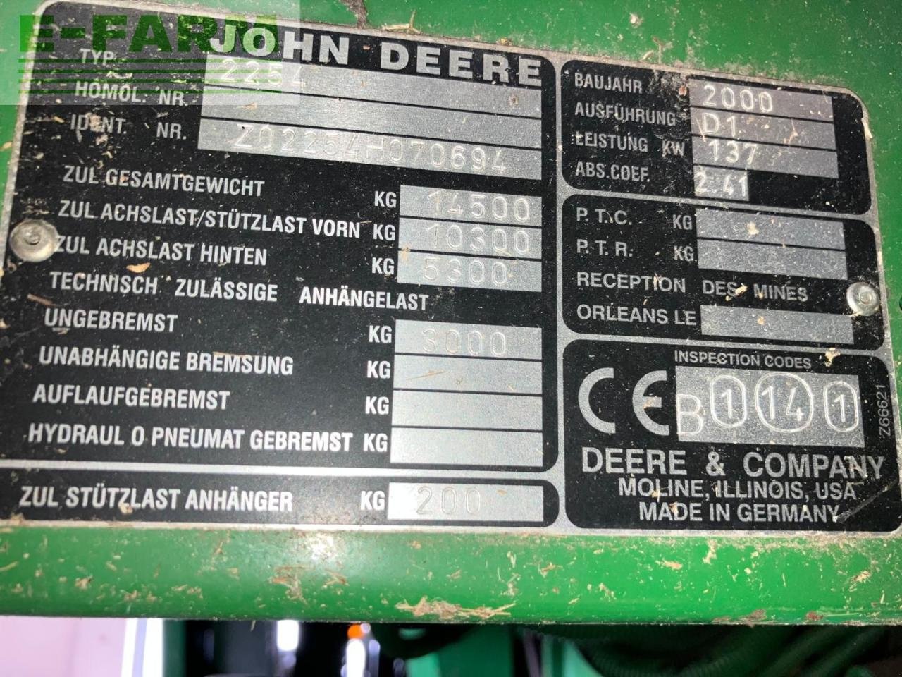 Mähdrescher des Typs John Deere 2254, Gebrauchtmaschine in REDLHAM (Bild 5)