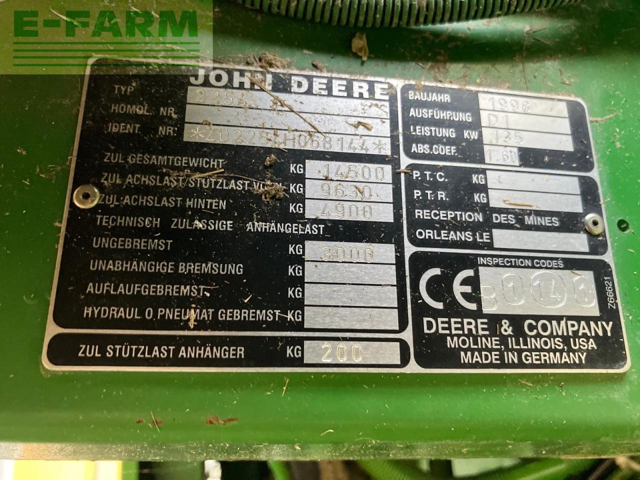 Mähdrescher des Typs John Deere 2254, Gebrauchtmaschine in REDLHAM (Bild 4)