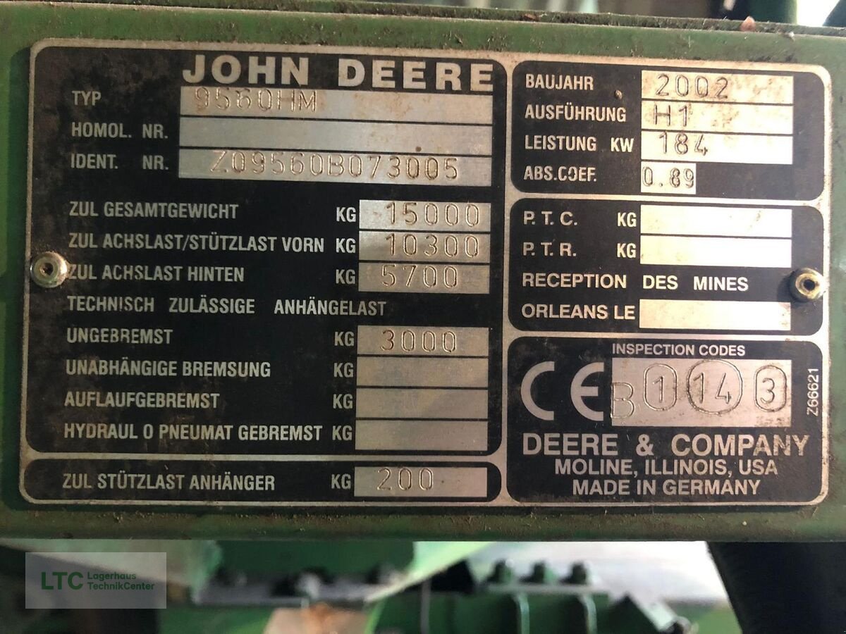 Mähdrescher des Typs John Deere 9560i WTS HillMaster, Gebrauchtmaschine in Redlham (Bild 12)