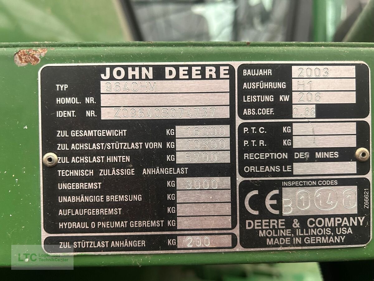 Mähdrescher του τύπου John Deere 9640 WTS HM, Gebrauchtmaschine σε Redlham (Φωτογραφία 14)