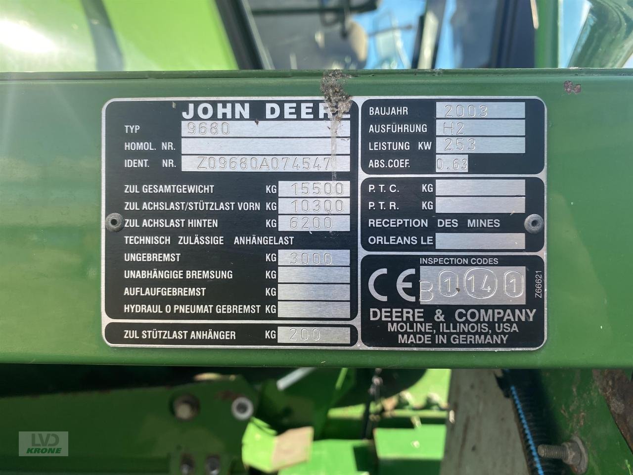 Mähdrescher van het type John Deere 9680 WTS, Gebrauchtmaschine in Spelle (Foto 11)