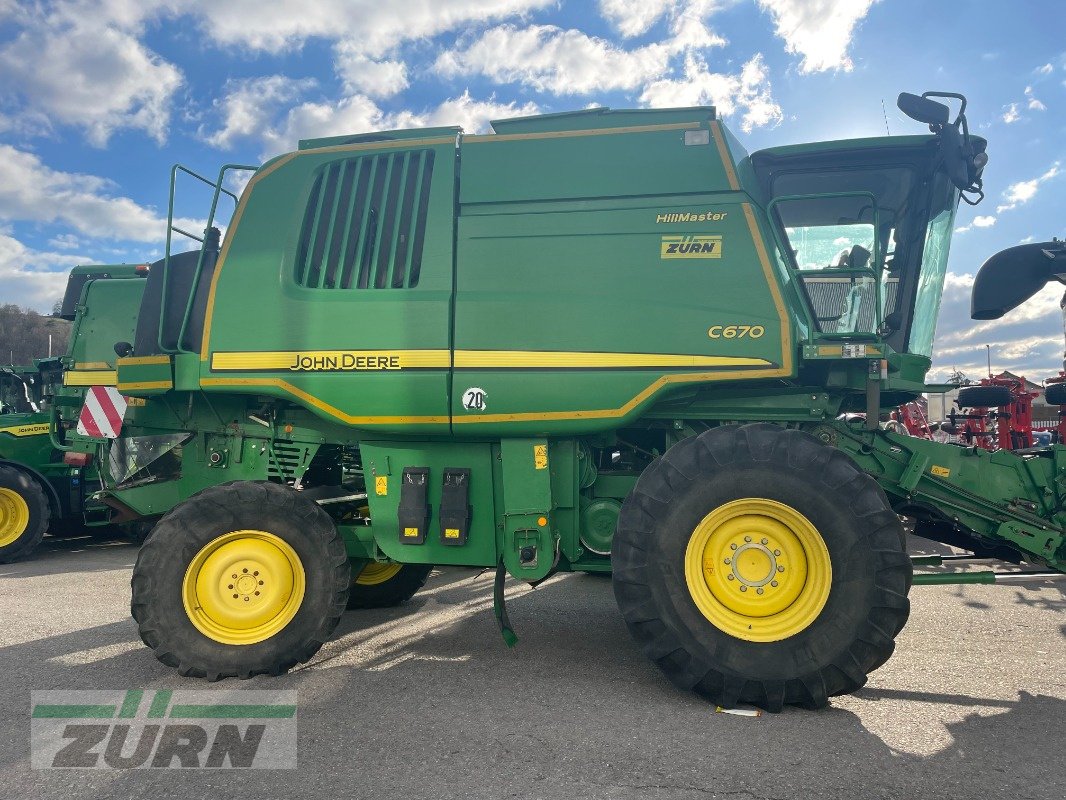 Mähdrescher типа John Deere C670 CTS Hillmaster, Gebrauchtmaschine в Schöntal-Westernhausen (Фотография 1)