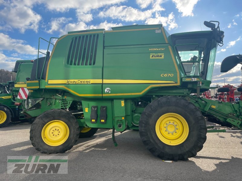 Mähdrescher Türe ait John Deere C670 CTS Hillmaster, Gebrauchtmaschine içinde Schöntal-Westernhausen (resim 1)