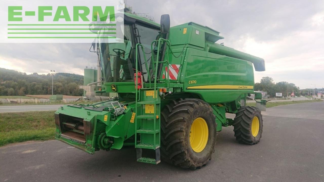 Mähdrescher tip John Deere c670 + geringhoff vs610, Gebrauchtmaschine in ILZ (Poză 1)