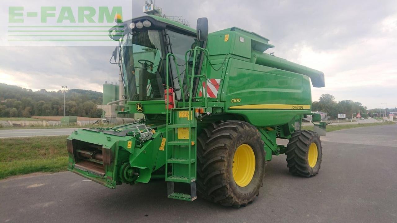 Mähdrescher van het type John Deere c670 + geringhoff vs610, Gebrauchtmaschine in ILZ (Foto 1)