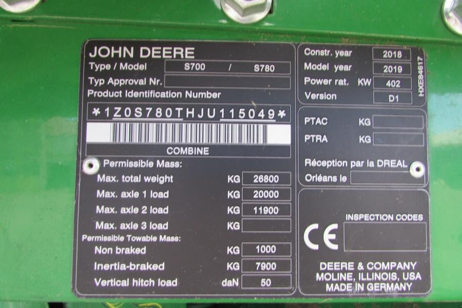 Mähdrescher tipa John Deere S 780i, Gebrauchtmaschine u Regensburg (Slika 2)