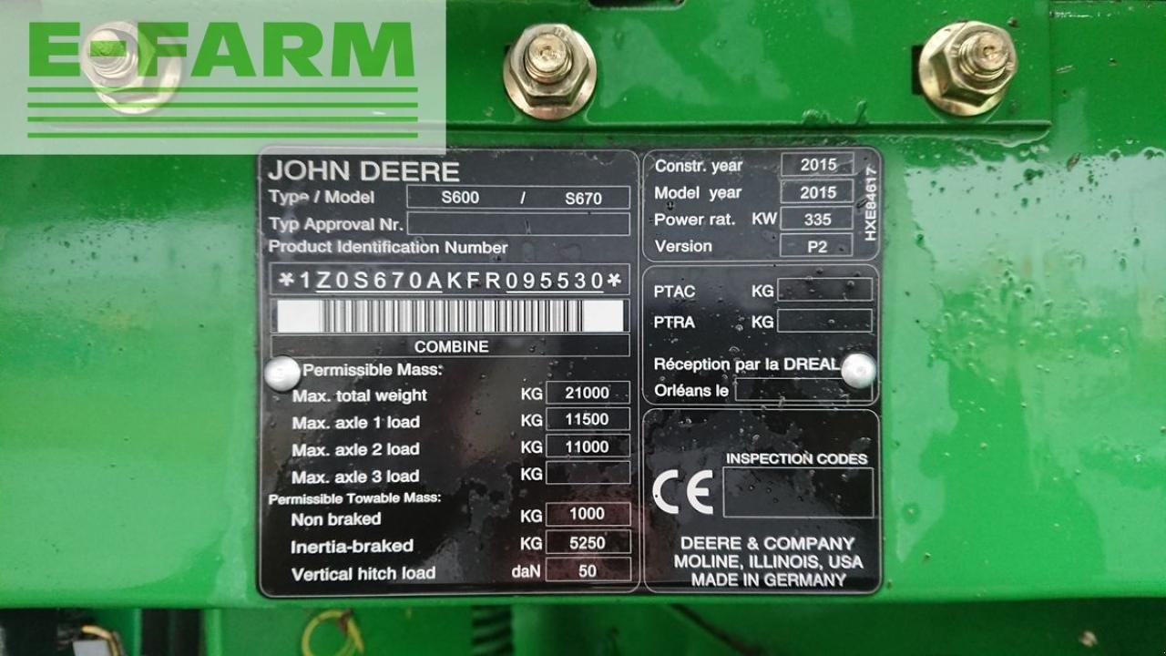 Mähdrescher του τύπου John Deere s670 4wd + macdon fd75, Gebrauchtmaschine σε ILZ (Φωτογραφία 7)