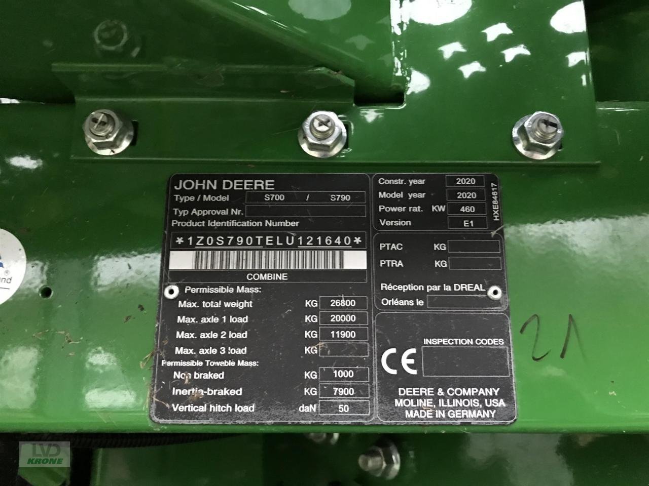 Mähdrescher от тип John Deere S790i, Gebrauchtmaschine в Alt-Mölln (Снимка 8)