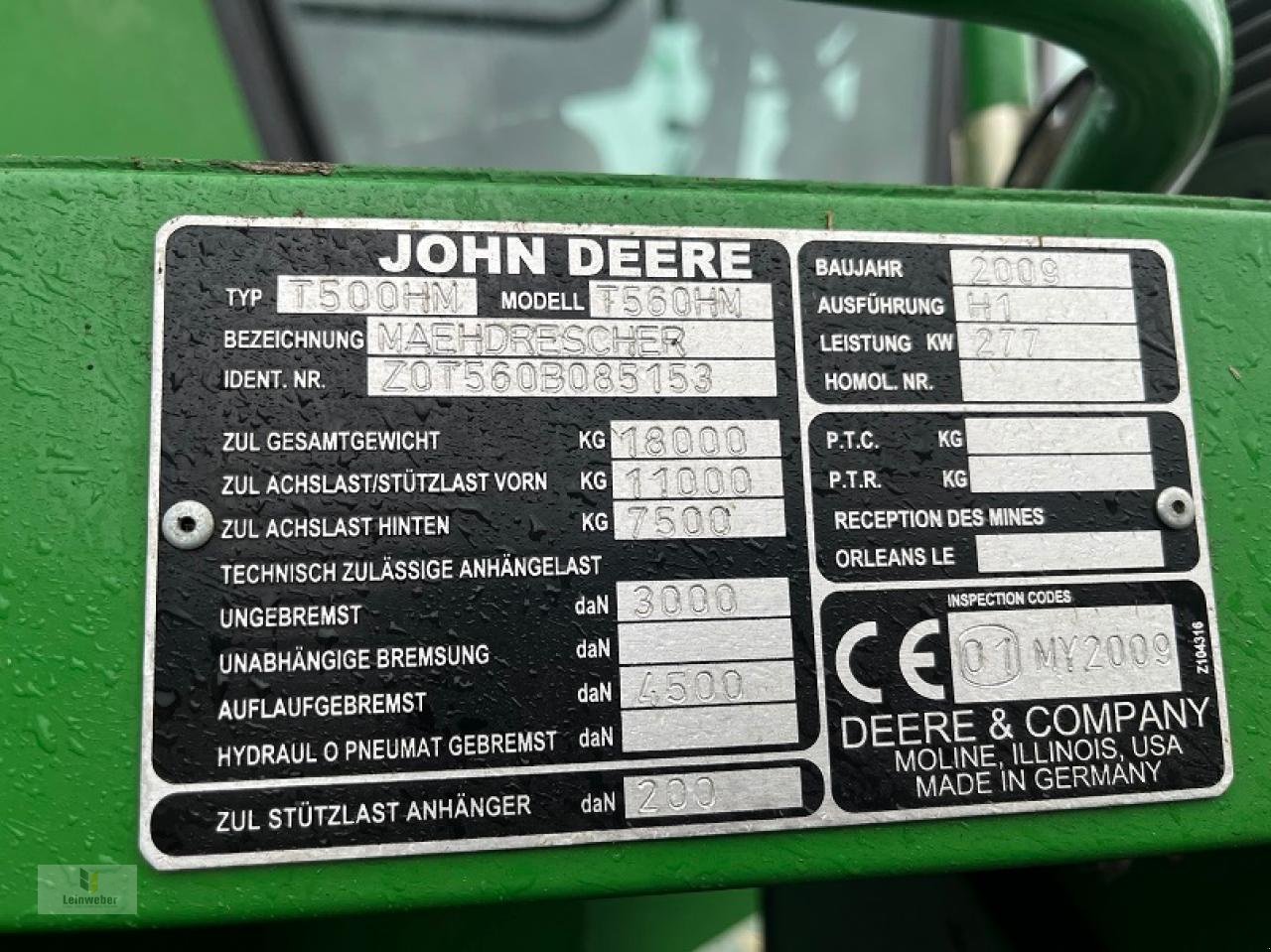 Mähdrescher du type John Deere T 560 Hillmaster, Gebrauchtmaschine en Neuhof - Dorfborn (Photo 11)