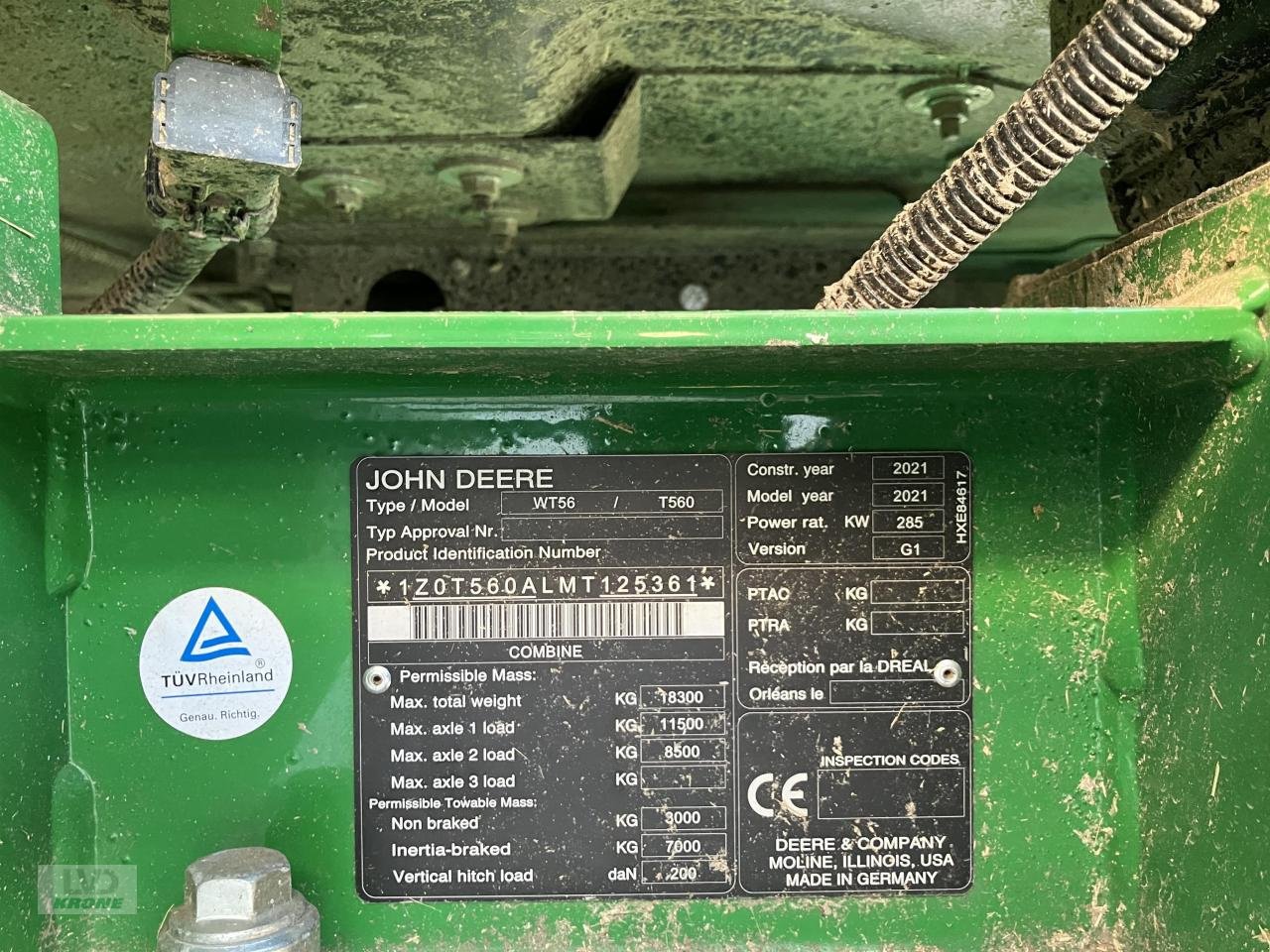 Mähdrescher des Typs John Deere T560, Gebrauchtmaschine in Zorbau (Bild 5)