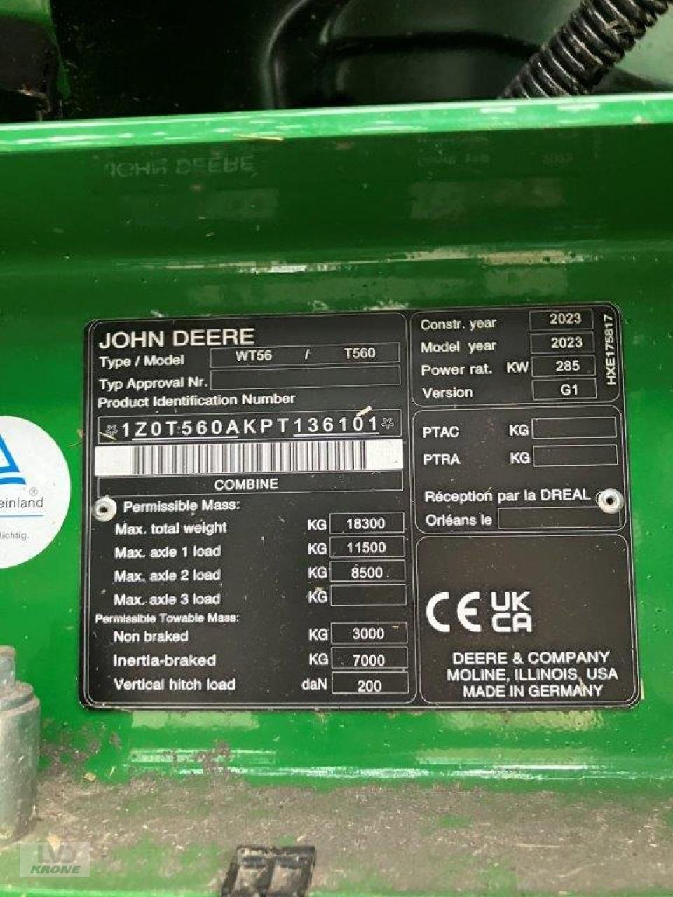 Mähdrescher του τύπου John Deere T560, Gebrauchtmaschine σε Spelle (Φωτογραφία 14)