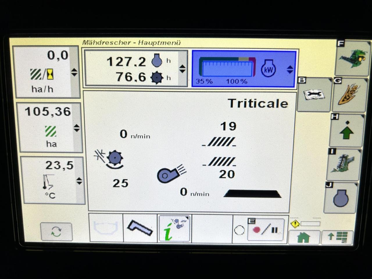 Mähdrescher Türe ait John Deere T560i HM, Gebrauchtmaschine içinde Zweibrücken (resim 10)