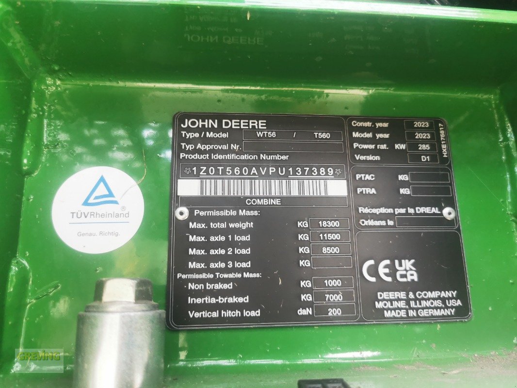 Mähdrescher типа John Deere T560i, ProDrive 40km/h,, Gebrauchtmaschine в Greven (Фотография 31)