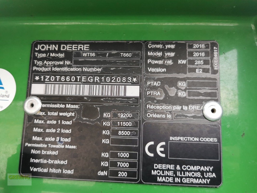 Mähdrescher typu John Deere T660i ProDrive 30 km/h, Gebrauchtmaschine w Greven (Zdjęcie 31)