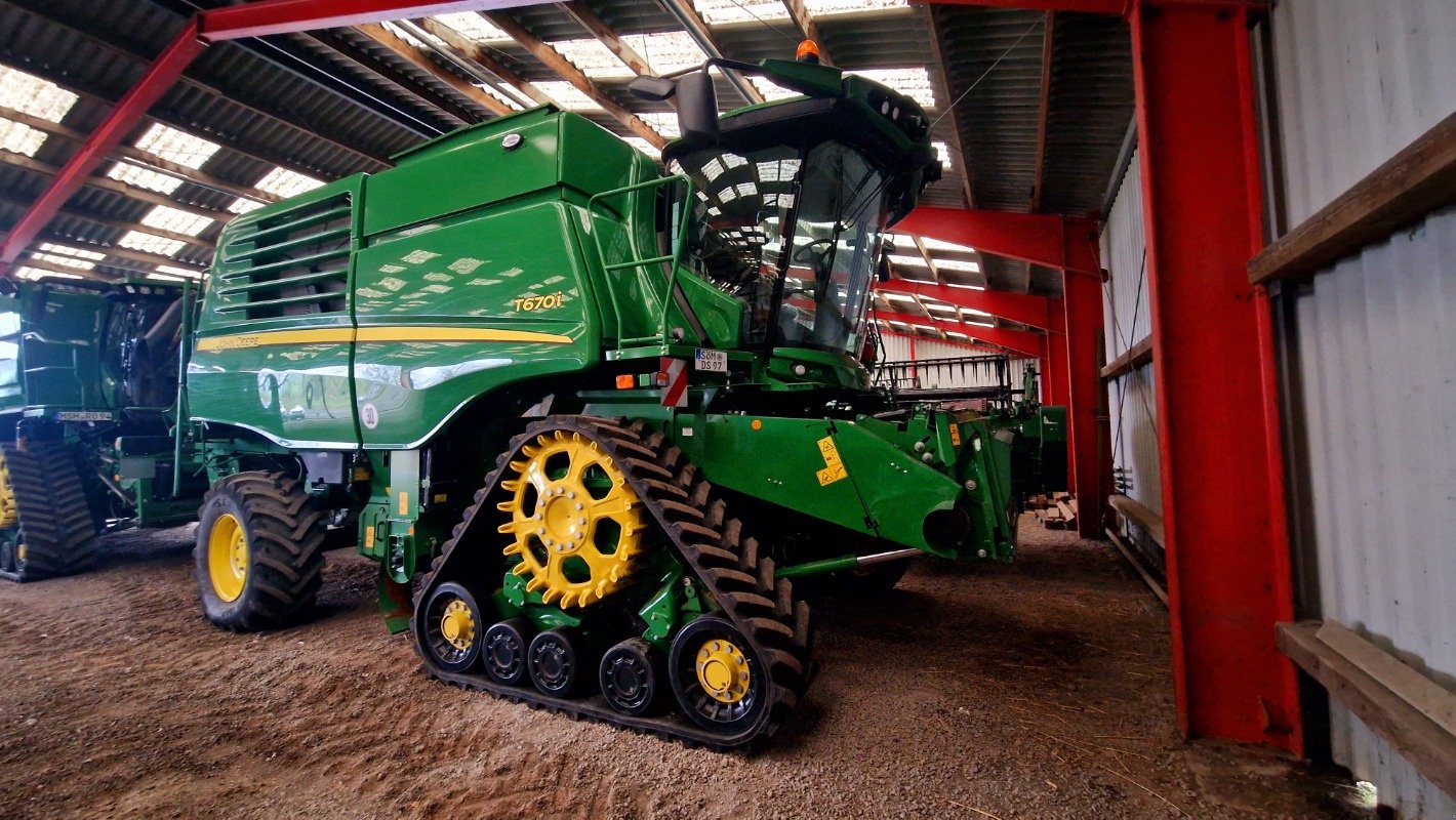 Mähdrescher of the type John Deere T670 Raupe mit 730FD, Gebrauchtmaschine in Kölleda (Picture 1)