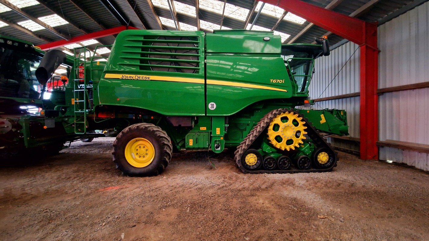 Mähdrescher of the type John Deere T670 Raupe mit 730FD, Gebrauchtmaschine in Kölleda (Picture 10)