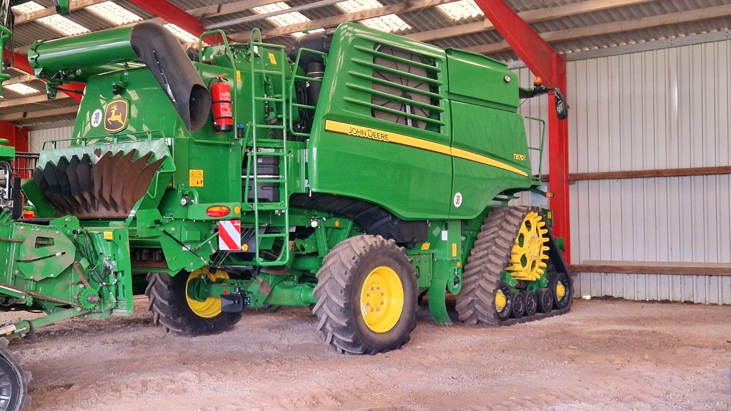 Mähdrescher of the type John Deere T670 Raupe mit 730FD, Gebrauchtmaschine in Kölleda (Picture 14)