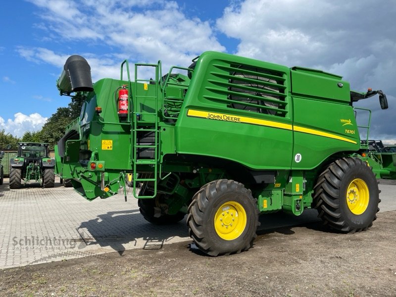 Mähdrescher Türe ait John Deere T670, Vorführmaschine içinde Marxen (resim 3)