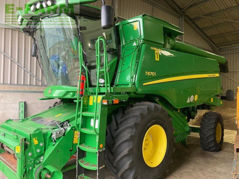 Mähdrescher Türe ait John Deere T670I HILLMASTER, Gebrauchtmaschine içinde MICHELDEVER, WINCHESTER (resim 1)