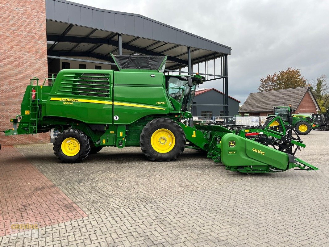 Mähdrescher Türe ait John Deere T670i ProDrive 30Km/h inkl. 730X Schneidwerk, Gebrauchtmaschine içinde Ahaus (resim 4)