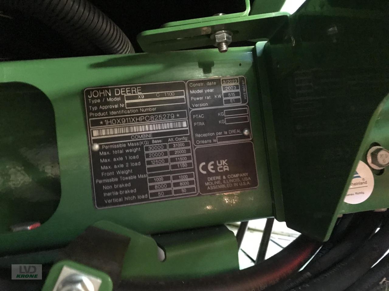 Mähdrescher a típus John Deere X9 1100, Gebrauchtmaschine ekkor: Alt-Mölln (Kép 10)