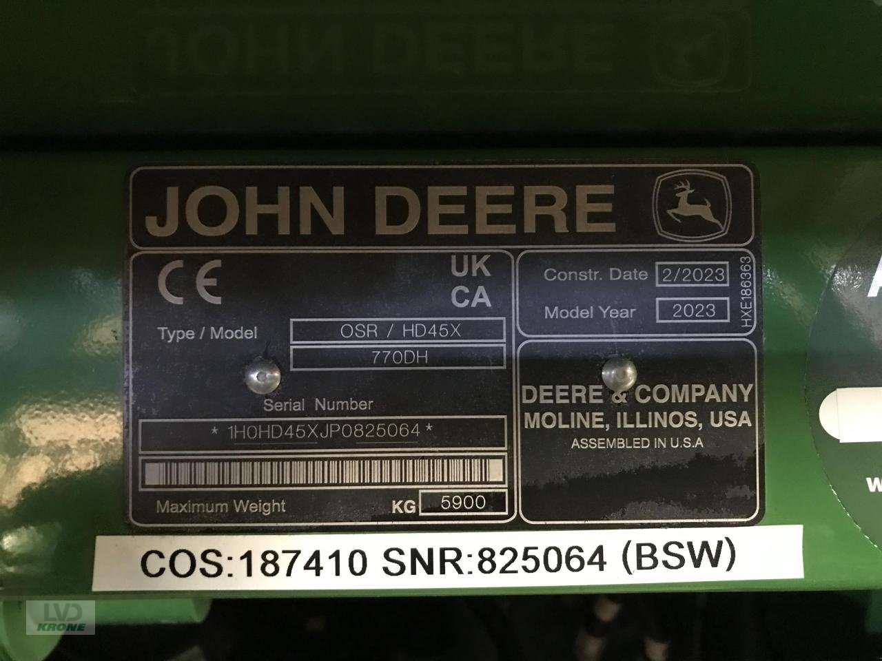 Mähdrescher a típus John Deere X9 1100, Gebrauchtmaschine ekkor: Alt-Mölln (Kép 11)