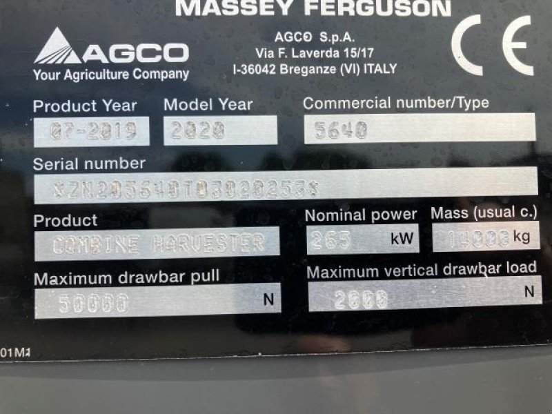 Mähdrescher tipa Massey Ferguson 7370 BETA, Gebrauchtmaschine u Middelfart (Slika 4)