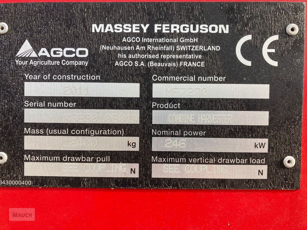 Mähdrescher a típus Massey Ferguson Beta 7270, Gebrauchtmaschine ekkor: Burgkirchen (Kép 11)