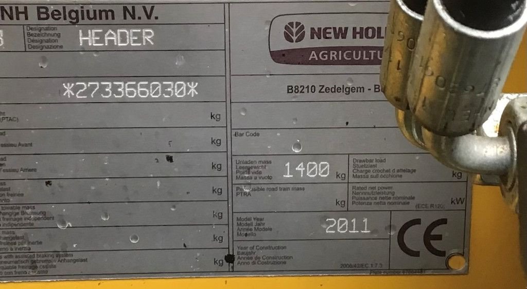 Mähdrescher van het type New Holland 273FI 270 FPE 3 meter, Gebrauchtmaschine in Wierden (Foto 4)