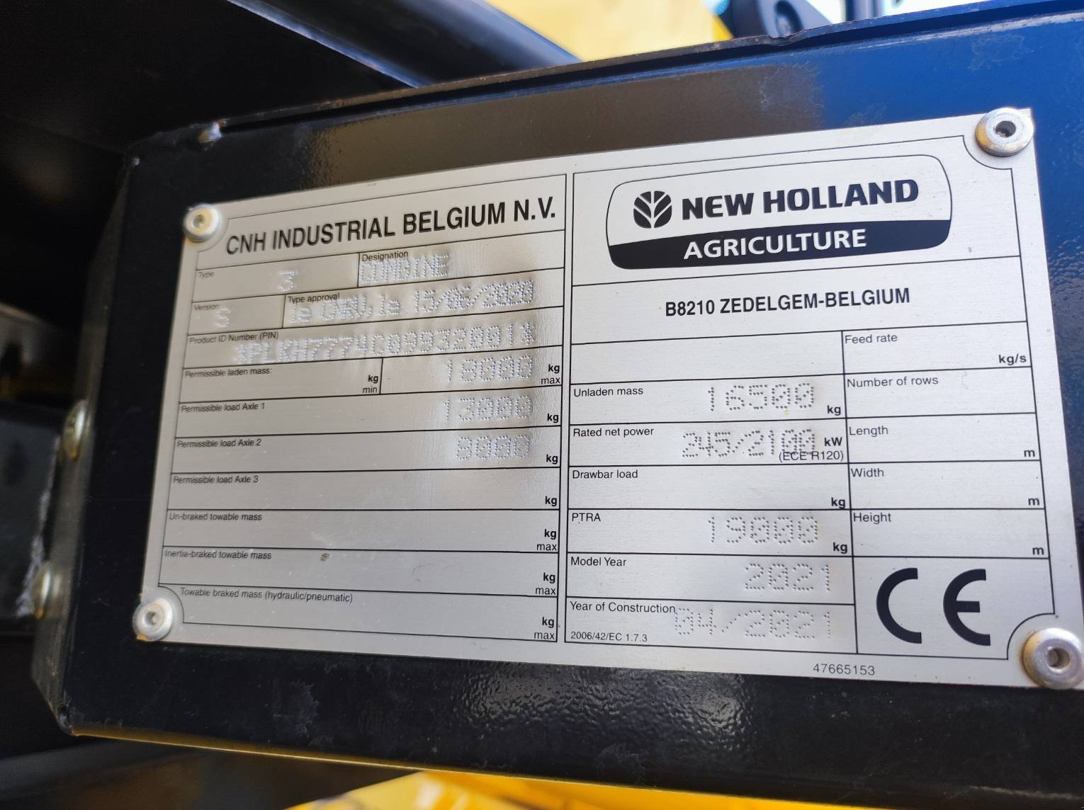 Mähdrescher tipa New Holland CH 7.70 LATERALE, Gebrauchtmaschine u Le Horps (Slika 9)