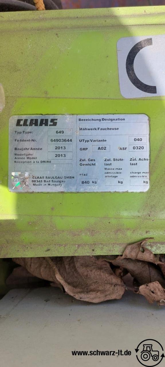 Mähwerk za tip CLAAS Corto 270, Gebrauchtmaschine u Aspach (Slika 10)