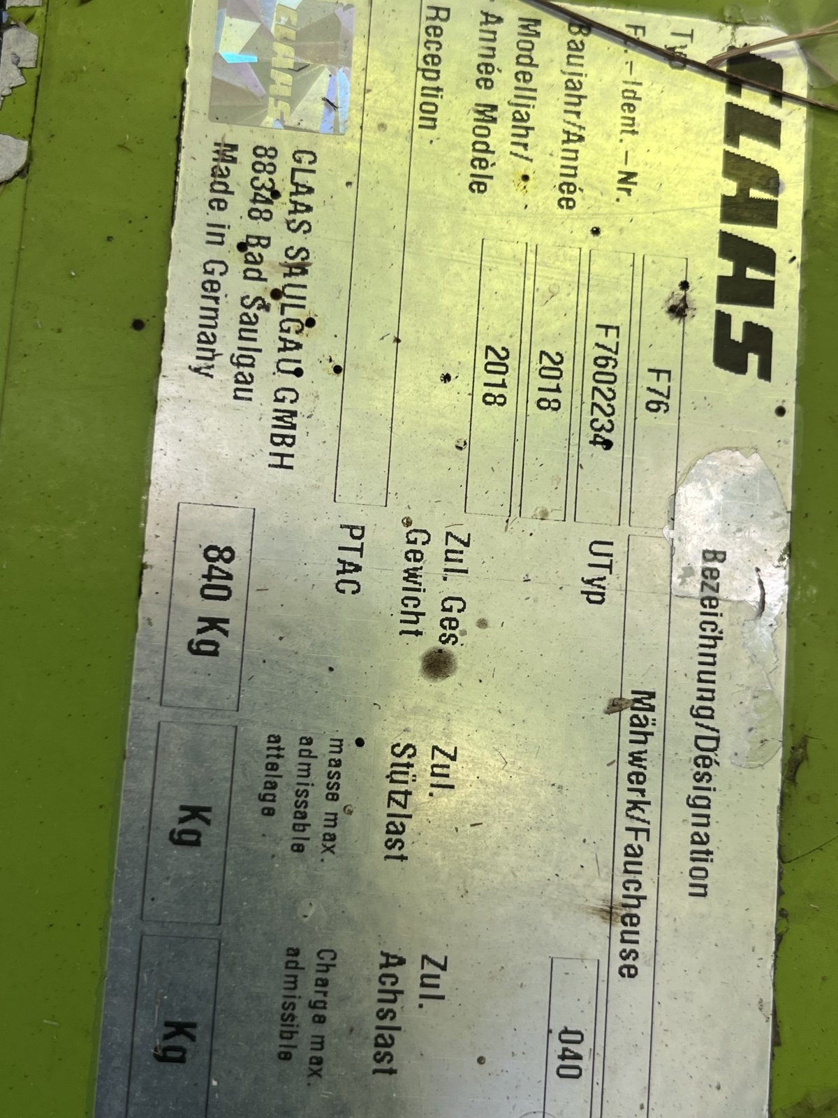 Mähwerk tip CLAAS Corto 3150 N, Gebrauchtmaschine in Donaueschingen (Poză 4)