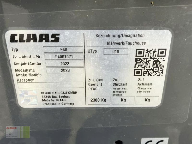 Mähwerk typu CLAAS DISCO 1010 TREND, Gebrauchtmaschine v Wassertrüdingen (Obrázek 19)