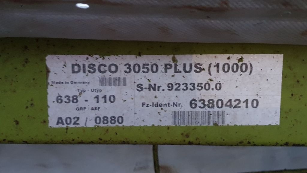 Mähwerk typu CLAAS DISCO 3050 PLUS, Gebrauchtmaschine v CIVENS (Obrázok 10)