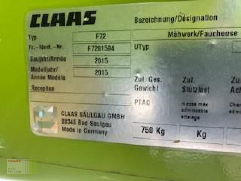 Mähwerk tip CLAAS DISCO 3200 F PROFIL, Gebrauchtmaschine in Heilsbronn (Poză 5)