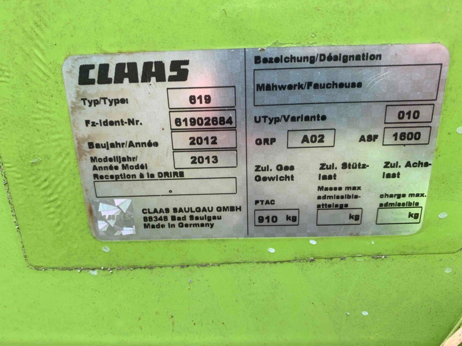 Mähwerk del tipo CLAAS DISCO 3500 CONTOUR, Gebrauchtmaschine en Aubiet (Imagen 10)