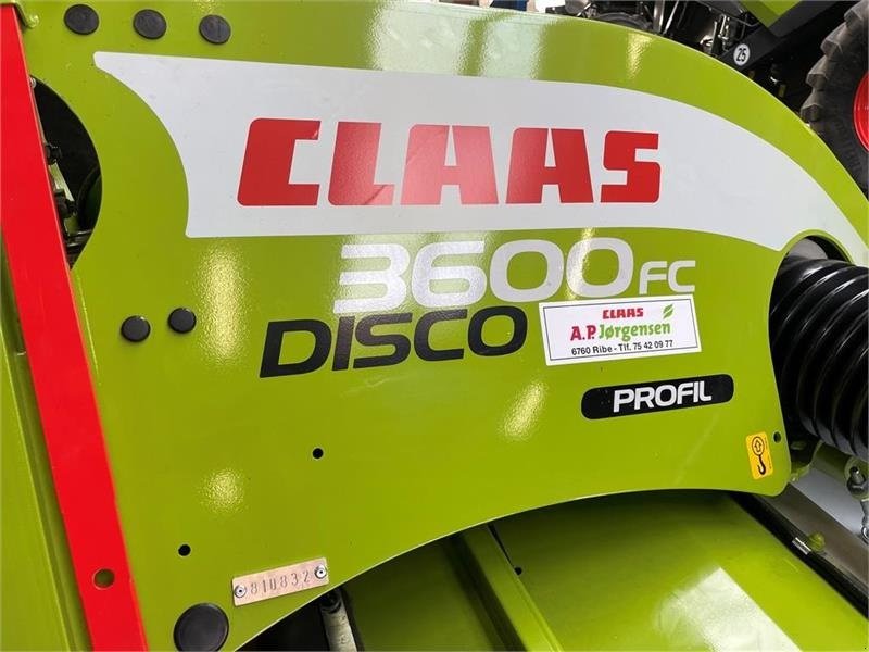 Mähwerk типа CLAAS DISCO 3600 FC PROFIL, Gebrauchtmaschine в Ribe (Фотография 1)