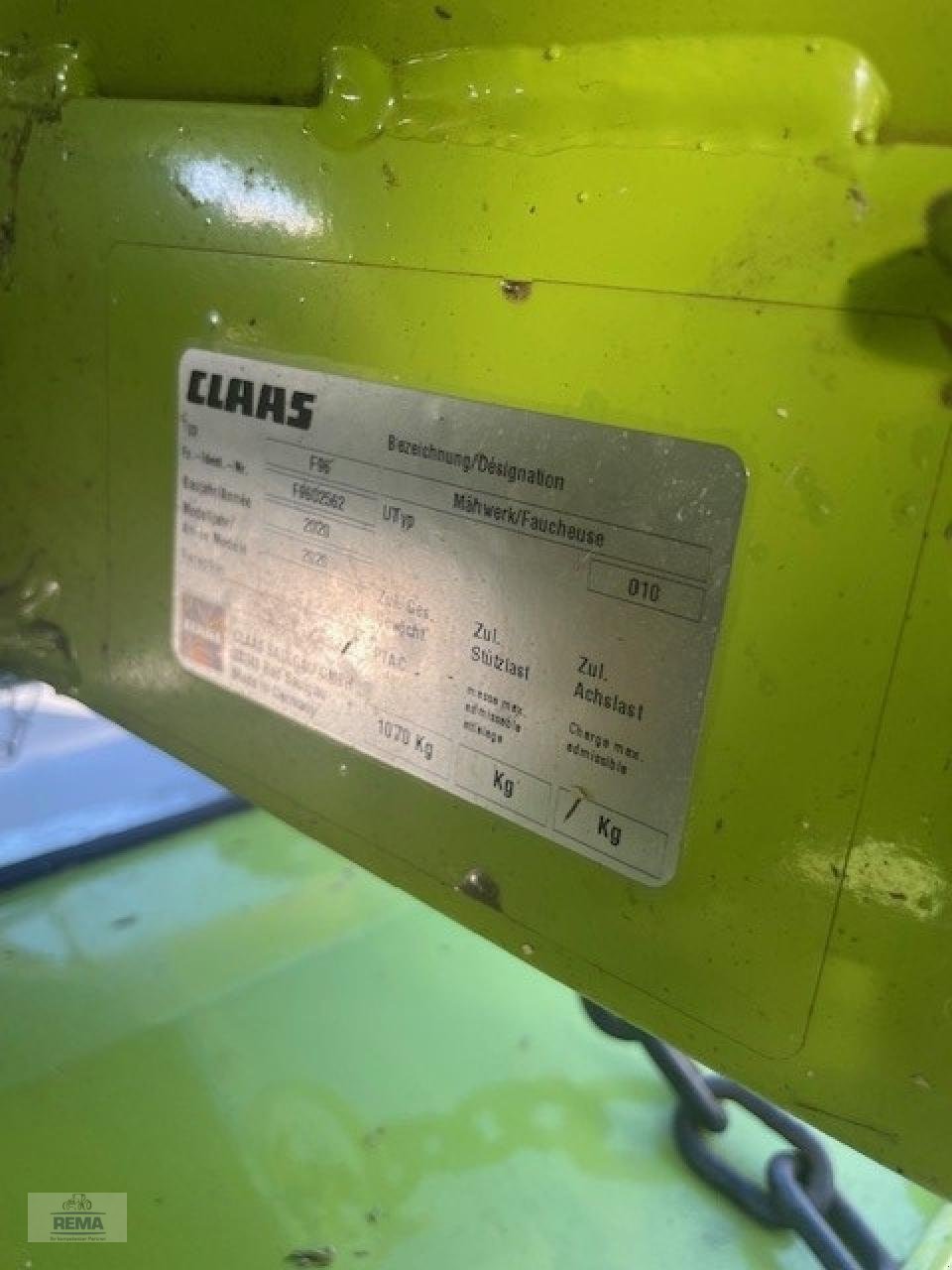 Mähwerk typu CLAAS Disco 8500 C Contour, Gebrauchtmaschine w Belzig-Schwanebeck (Zdjęcie 10)