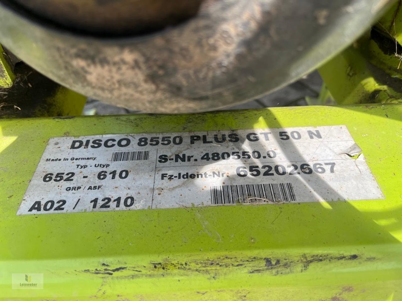 Mähwerk za tip CLAAS Disco 8550 Plus, Gebrauchtmaschine u Neuhof - Dorfborn (Slika 8)