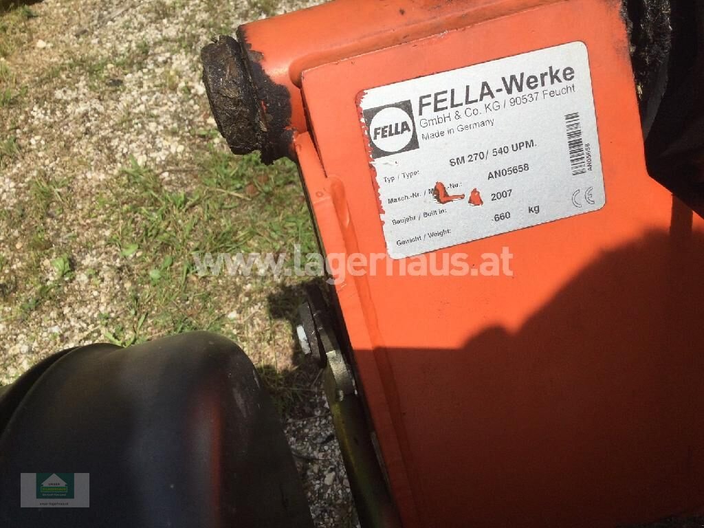 Mähwerk του τύπου Fella SM 270, Gebrauchtmaschine σε Klagenfurt (Φωτογραφία 6)