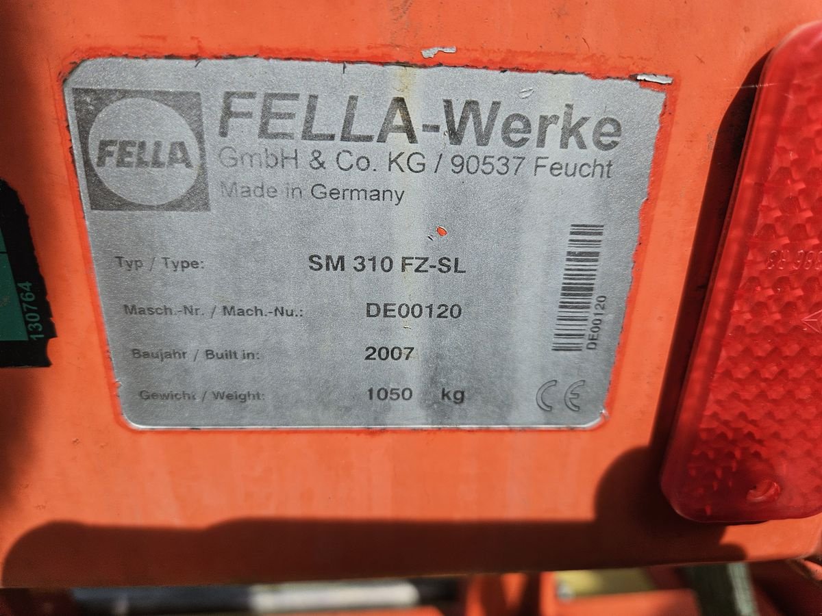 Mähwerk Türe ait Fella SM 310 FZ-SL, Gebrauchtmaschine içinde Sieget in der Wart (resim 2)