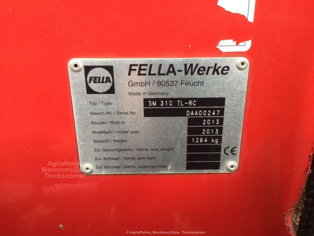 Mähwerk des Typs Fella SM 310 TL RC, Gebrauchtmaschine in Vogelsheim (Bild 8)