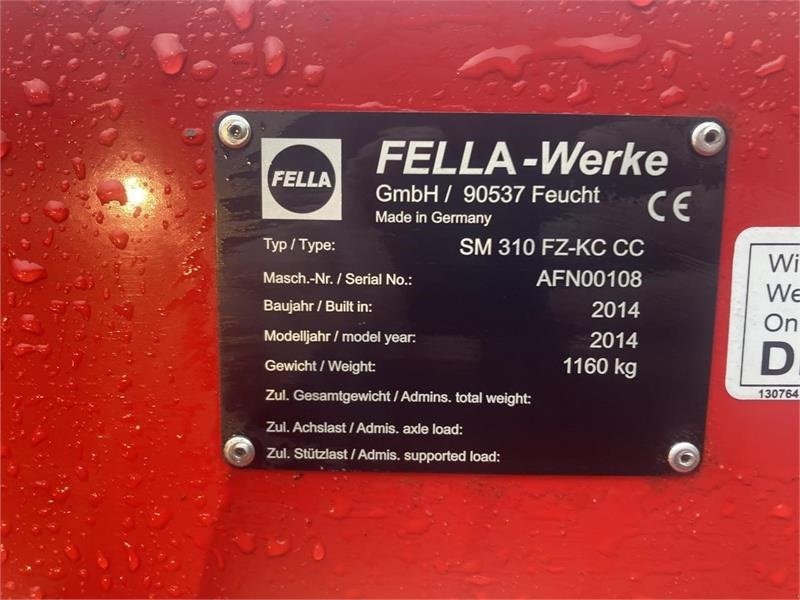 Mähwerk typu Fella SM 991 TL-KC / SM 310 FZ KC, Gebrauchtmaschine v Kolding (Obrázek 3)