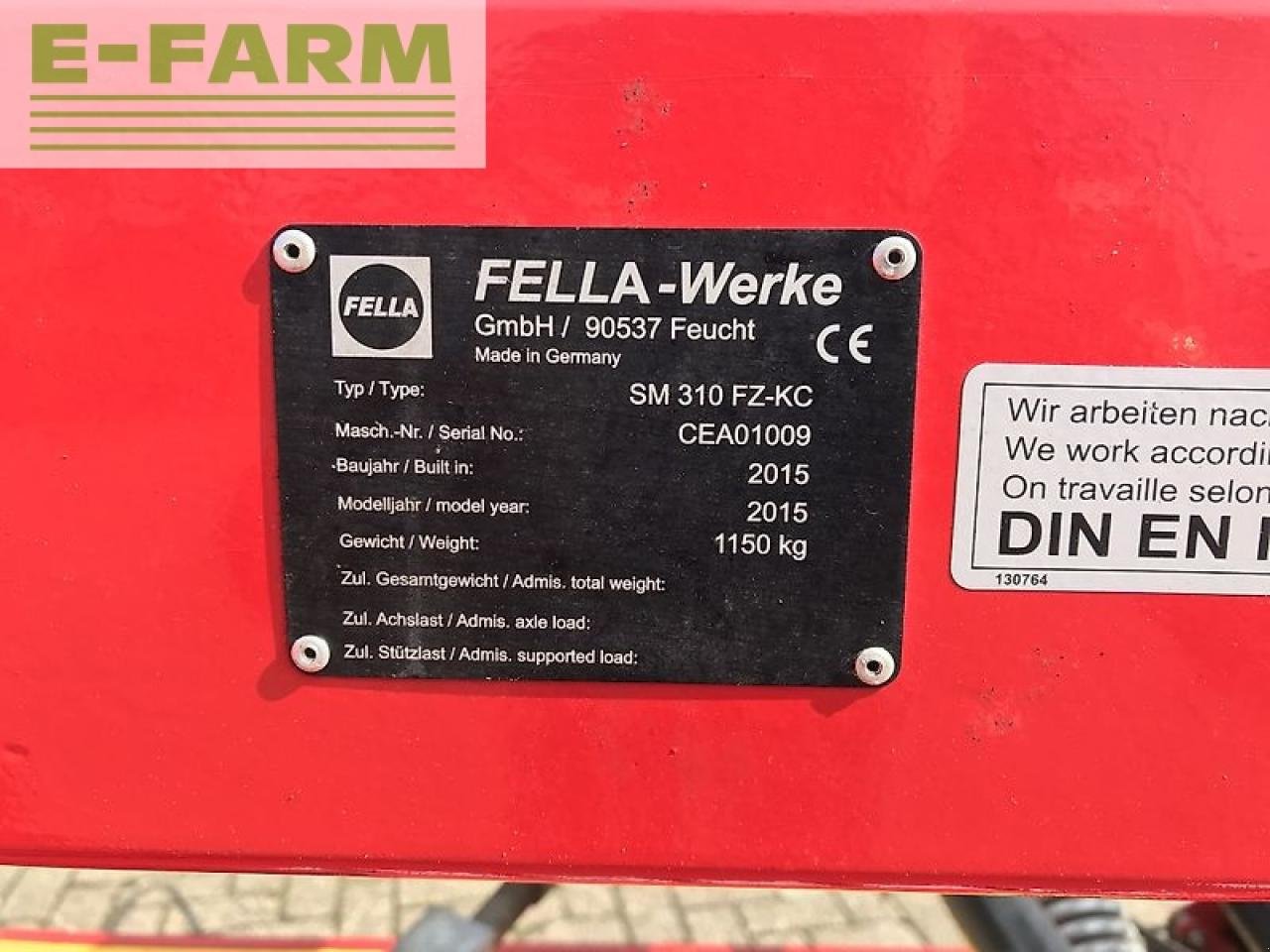 Mähwerk tipa Fella sm310 fzkc, Gebrauchtmaschine u gg VEGHEL (Slika 4)