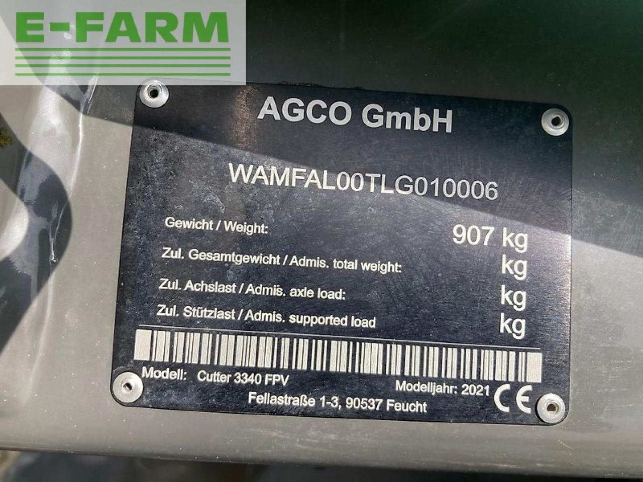 Mähwerk del tipo Fendt cutter 3340 fpv, Gebrauchtmaschine en gg VEGHEL (Imagen 6)