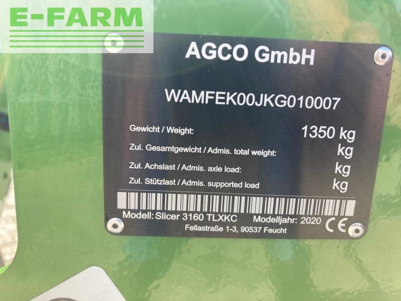 Mähwerk del tipo Fendt slicer 3160 tlxkc, Gebrauchtmaschine In gg VEGHEL (Immagine 9)