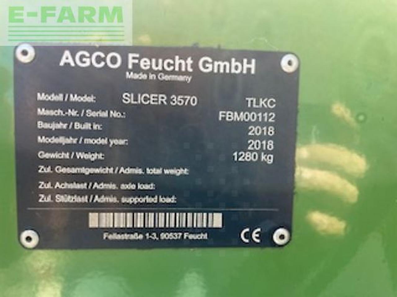 Mähwerk Türe ait Fendt slicer 3570 tlkc, Gebrauchtmaschine içinde MONFERRAN (resim 3)